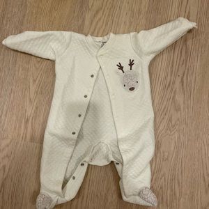 Reindeer winter footies 6-9 months